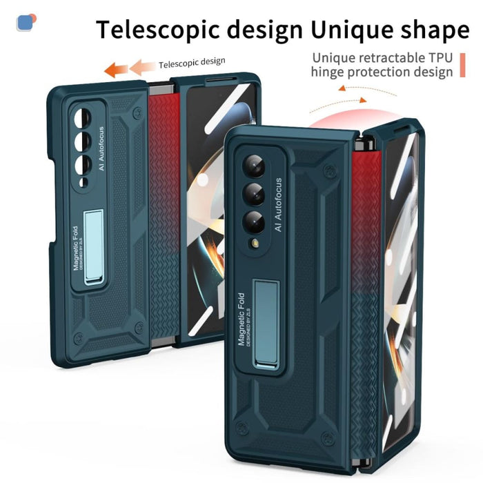Foldable 5g Phone Case With Telescopic Hinge And Stand