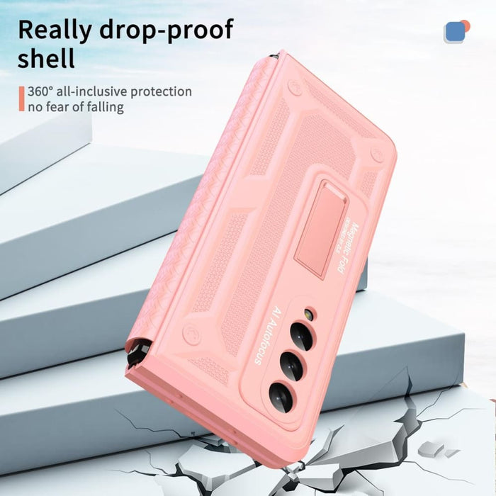 Foldable 5g Phone Case With Telescopic Hinge And Stand