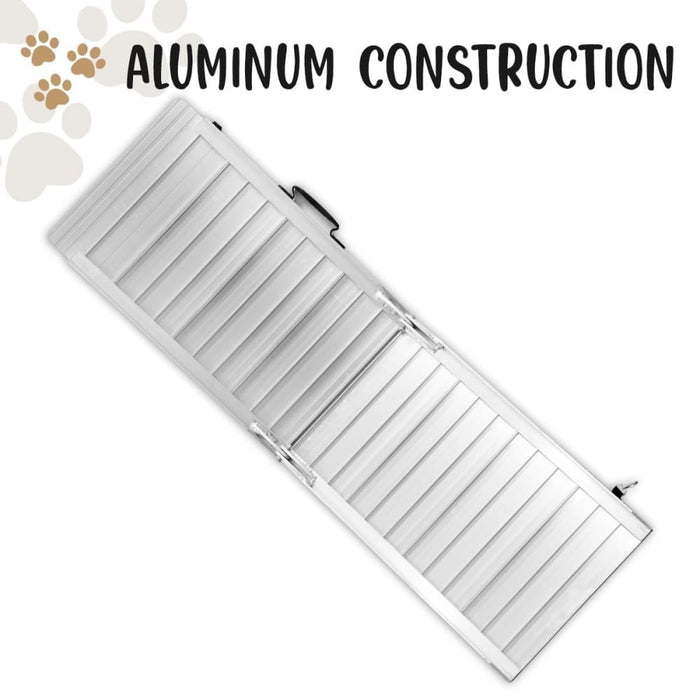 Foldable Aluminium Dog Ramp - 122 x 38 Cm