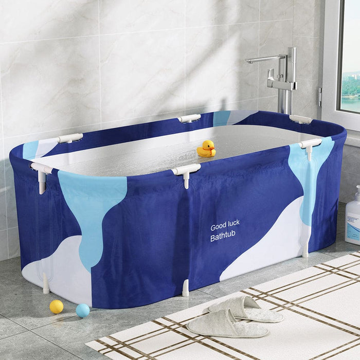 Foldable Bathtub Pvc Spa Bucket Inflatable Cushion 134x65cm