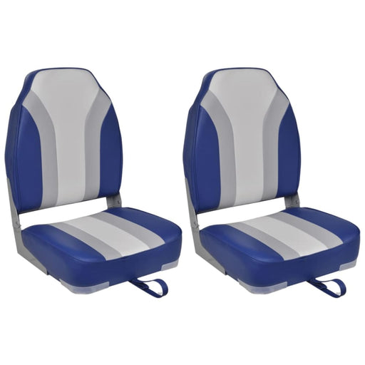 Foldable Boat Chairs 2 Pcs High Backrest Xikoob