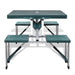 Foldable Camping Table Set with 4 Stools Aluminium Extra
