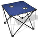 Foldable Camping Table Blue Aoakb