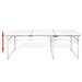 Foldable Camping Table Height Adjustable Aluminium 180 x 60