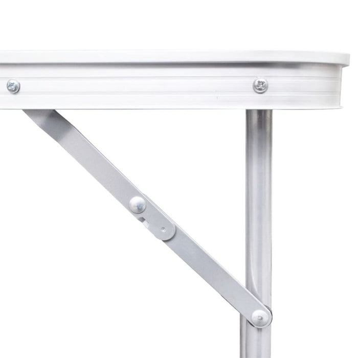 Foldable Camping Table Height Adjustable Aluminium 180 x 60