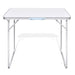 Foldable Camping Table with Metal Frame 80 x 60 Cm Aotxa