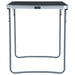 Foldable Camping Table with Metal Frame 80x60 Cm Grey Anoio