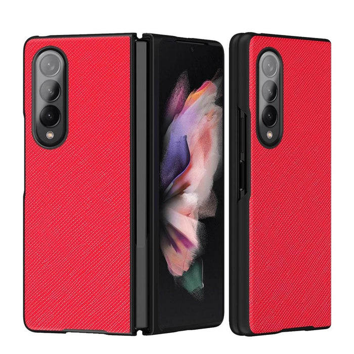 Foldable Cross Pattern Phone Case For Samsung Galaxy z Fold