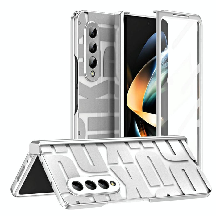 Foldable Electroplated Phone Case With Hinge For Samsung