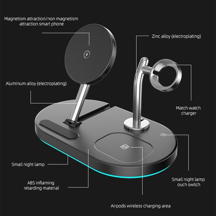 Foldable Fast 15w Magnetic Wireless Charger