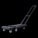 Foldable Hand Flatbed Trolley Cart 6 x 360 Degree Rotating