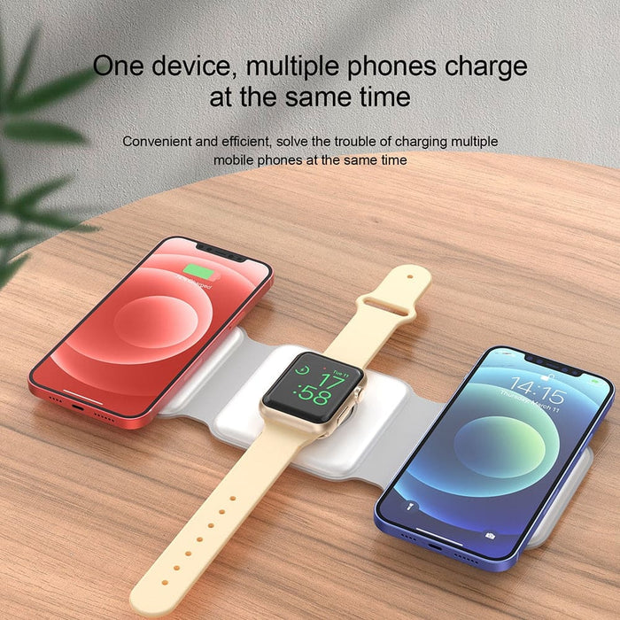 Foldable Magnetic 3 In 1 Wireless Charger