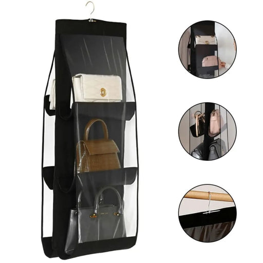 Foldable Oxford Cloth Handbag Hanging Organizer With 6