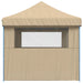 Foldable Party Tent Pop-up with 3 Sidewalls Beige Abbpbop