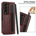 Foldable Phone Case With Double Buckle And Pen Slot
