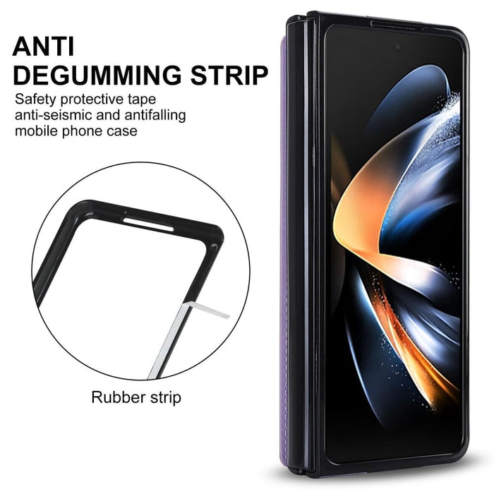 Foldable Phone Case With Double Buckle And Pen Slot