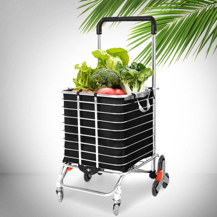 Foldable Shopping Cart Trolley Basket Luggage Grocery