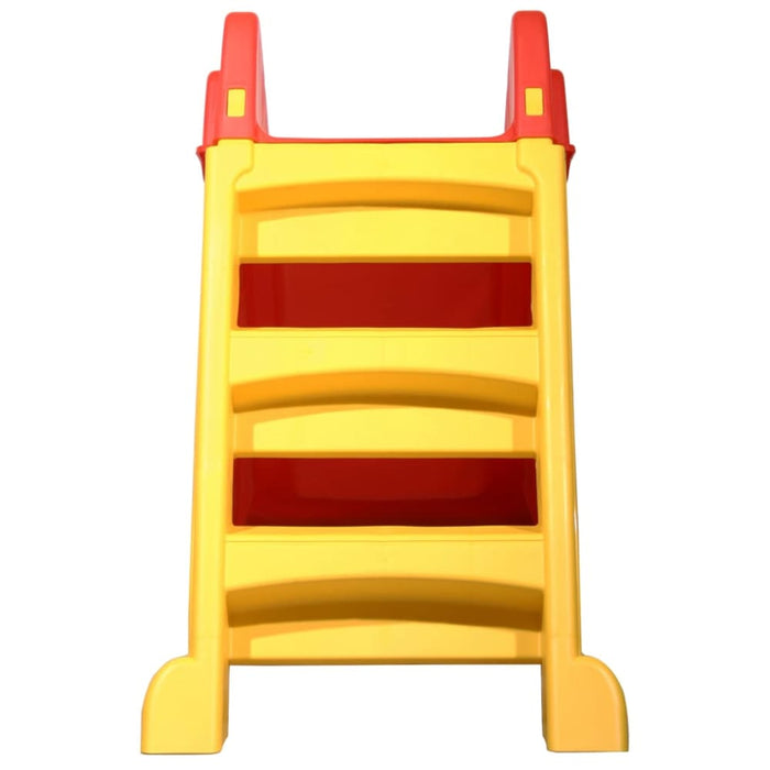 Foldable Slide for Kids Indoor Outdoor Red and Yellow Kxpin