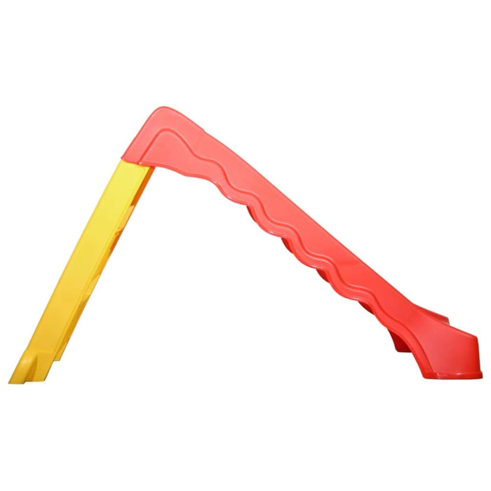 Foldable Slide for Kids Indoor Outdoor Red and Yellow Kxpin