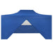 Foldable Tent Pop-up with 4 Side Walls 3x4.5 m Blue Axpox