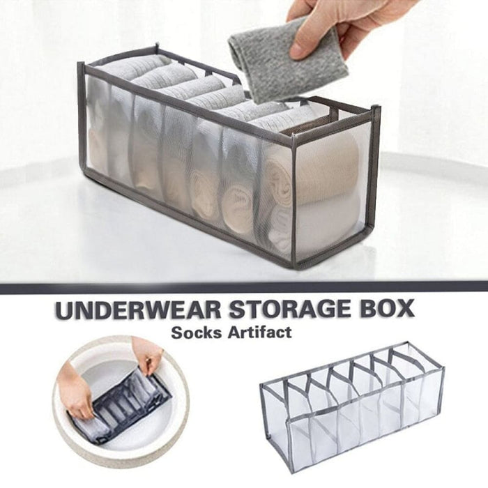 Foldable Underwear Pants Storage Box Nylon Drawer Panties