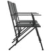 Folding 2-seater Garden Bench 137 Cm Black Steel Tonnxb