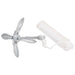 Folding Anchor with Rope Silver 1.5 Kg Malleable Iron Kaxna