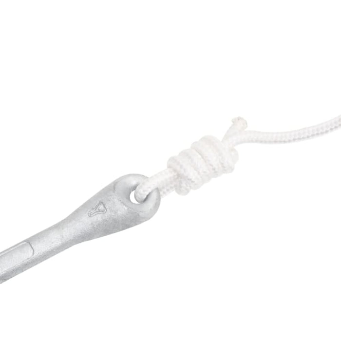 Folding Anchor with Rope Silver 1.5 Kg Malleable Iron Kaxna