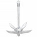 Folding Anchor with Rope Silver 3.2 Kg Malleable Iron Kaxnl