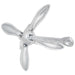 Folding Anchor Silver 6 Kg Malleable Iron Kaxio