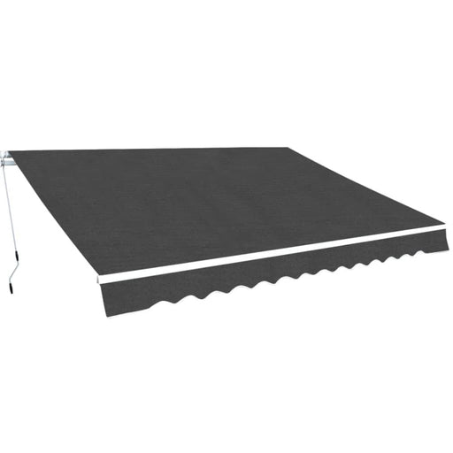 Folding Awning Manual Operated 400 Cm Anthracite (143034