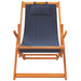 Folding Beach Chairs 2 Pcs Blue Fabric Txoaano