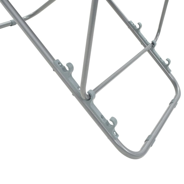 Folding Beach Chairs 2 Pcs Steel and Oxford Fabric Brown