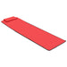 Folding Beach Mats 2 Pcs Steel and Fabric Red Aatxk