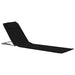 Folding Beach Mats 2 Pcs Steel and Fabric Black Aatxn