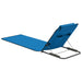 Folding Beach Mats 2 Pcs Steel and Fabric Blue Aatxi