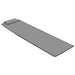 Folding Beach Mats 2 Pcs Steel and Fabric Grey Aattb