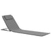 Folding Beach Mats 2 Pcs Steel and Fabric Grey Aattb