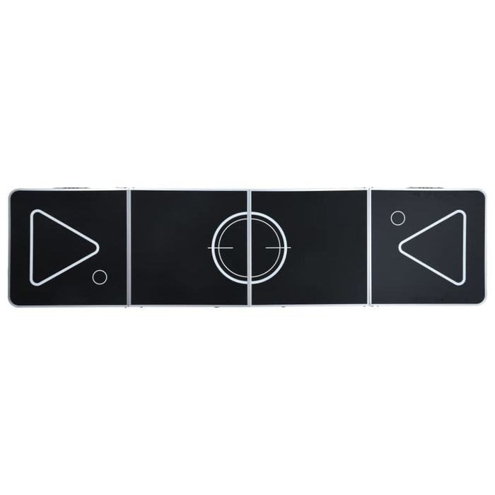 Folding Beer Pong Table 240 Cm Black Anonn