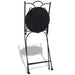 Folding Bistro Chairs 2 Pcs Ceramic Terracotta and White
