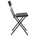 Folding Bistro Chairs 4 Pcs Black Poly Rattan and Steel