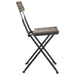 Folding Bistro Chairs 4 Pcs Grey Poly Rattan and Steel
