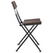 Folding Bistro Chairs 8 Pcs Brown Poly Rattan and Steel