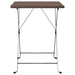 Folding Bistro Table Brown 55x54x71 Cm Poly Rattan Tokkna