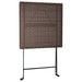 Folding Bistro Table Brown 55x54x71 Cm Poly Rattan Tokkna