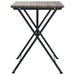 Folding Bistro Table Grey 55x54x71 Cm Poly Rattan Tokknp