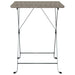 Folding Bistro Table Grey 55x54x71 Cm Poly Rattan Tokknp
