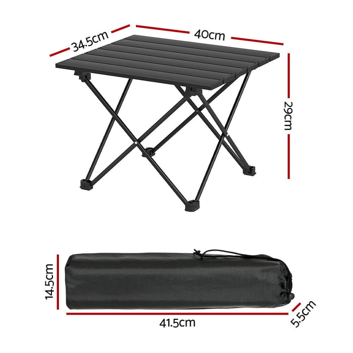 Goslash Picks Folding Camping Table 40cm Aluminium Portable