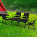 Folding Camping Table Chair Set Portable Picnic Outdoor Egg