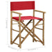 Folding Director’s Chairs 2 Pcs Red Bamboo and Fabric Totbto